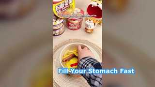 Φιδές, χυλοπίτες με αυγό και λουκάνικο, τύπου Plus