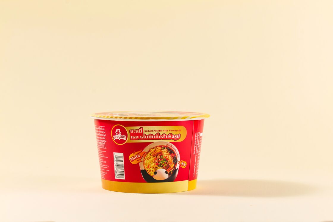 Χρονοδιάγραμμα ζωής 12 μήνες Cup Noodles Chongqing Mala Flavor 92g12 Ready to Eat Instant Noodles Σχεδιασμένα για διανομείς τροφίμων